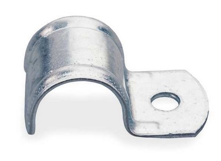 ONE HOLE PIPE STRAP 1/2" IP ZINC